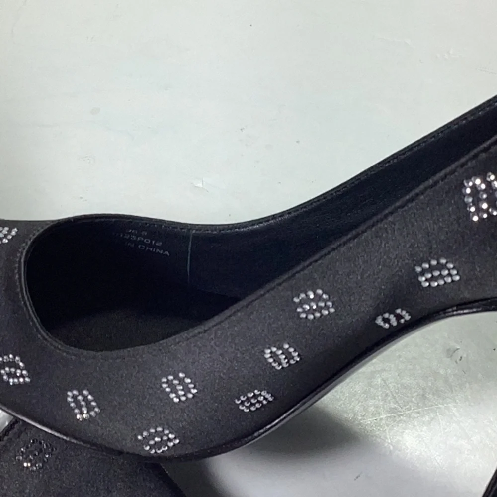 Alexander Wang Women's Delphine Crystal Logo Embellished Pumps